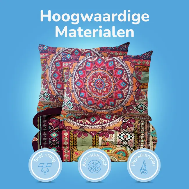 Bohemian Harmony dekbed zonder overtrek – microvezel