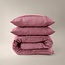 Microvezel dekbedovertrek Washed Tufted - oud roze