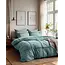 Microvezel dekbedovertrek Washed Tufted - groen