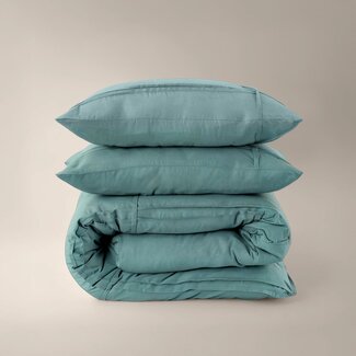 Sleeptime Dekbedovertrek Washed Tufted - Groen - Microvezel
