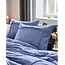 Microvezel dekbedovertrek Washed Tufted - blauw