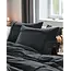 Microvezel dekbedovertrek Washed Tufted - antraciet