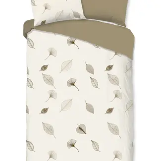 Good Morning Katoen dekbedovertrek Saar bladeren