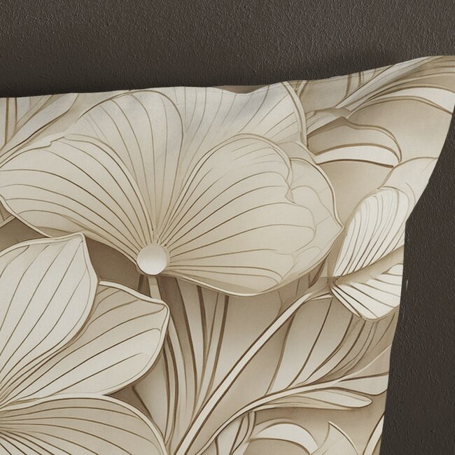 Katoen dekbedovertrek Artdeco - taupe