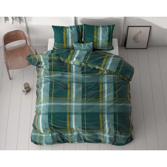 Microvezel dekbedovertrek Zoni groen