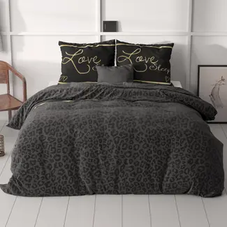 Sleeptime Microvezel  dekbedovertrek Dark Sleep - zwart