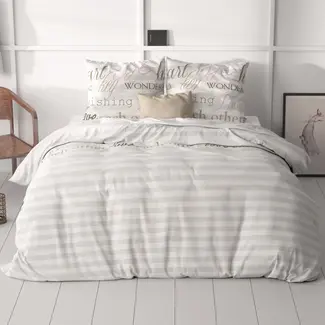 Sleeptime Microvezel dekbedovertrek Pinky Words