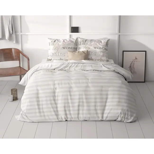 Dekbedovertrek Pinky Words – microvezel