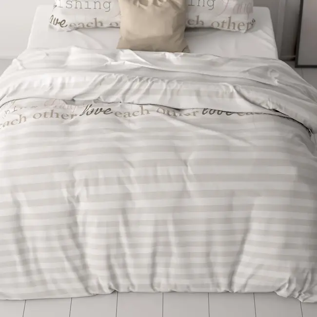 Microvezel dekbedovertrek Pinky Words