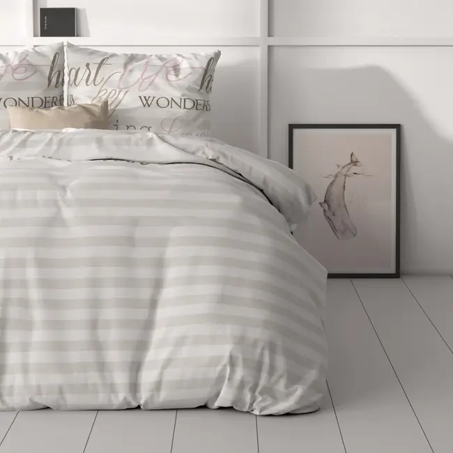 Microvezel dekbedovertrek Pinky Words