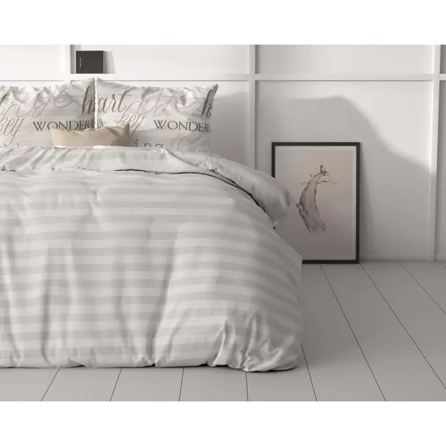 Microvezel dekbedovertrek Pinky Words