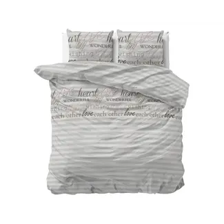 Sleeptime Dekbedovertrek Pinky Words – microvezel