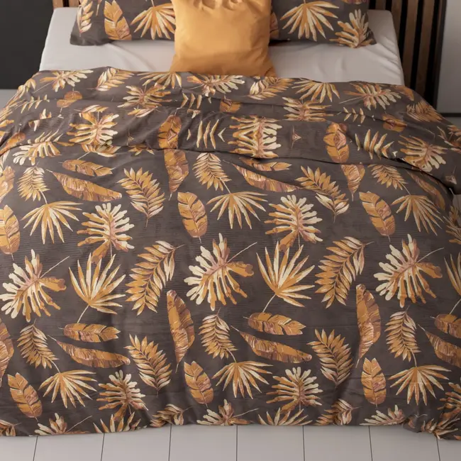 Microvezel dekbedovertrek Luisa goud