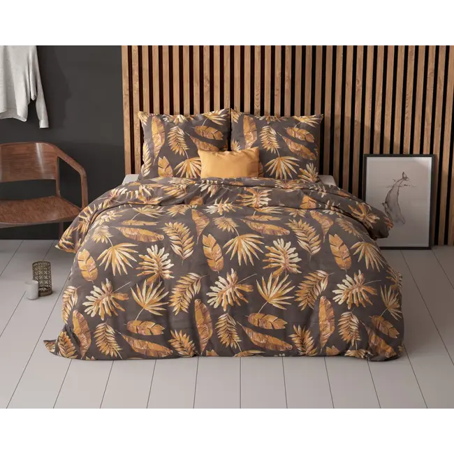 Microvezel dekbedovertrek Luisa goud