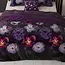 Microvezel  dekbedovertrek Magic Flower paars