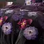 Microvezel  dekbedovertrek Magic Flower paars