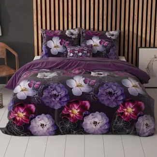 Sleeptime Microvezel  dekbedovertrek Magic Flower paars