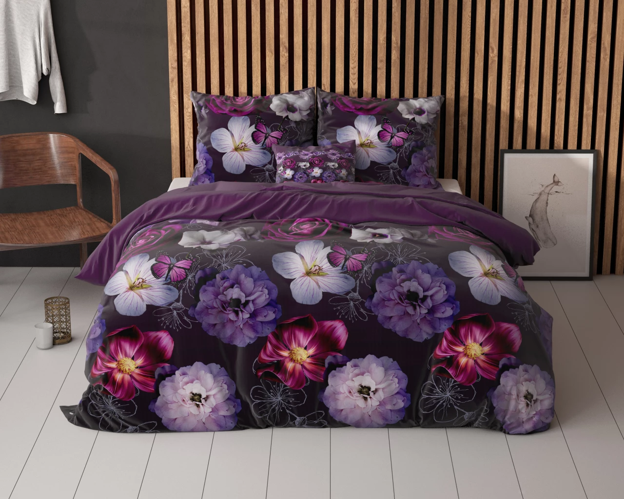 Soifox beddengoed 180x200 blauw - van microvezel strijk- en kreukvrij