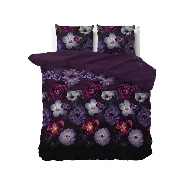 Dekbedovertrek Magic Flower Paars – microvezel