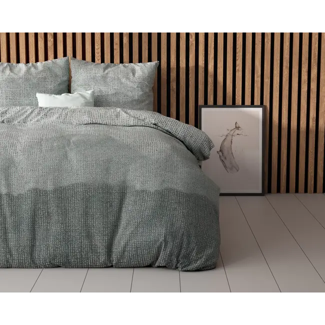 Polykatoen dekbedovertrek Lulian Zee - Lits-jumeaux (240x220 + 2st 60x70cm)