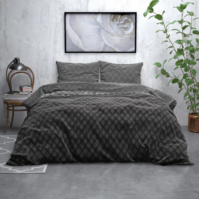 Flanellen dekbedovertrek Cheng  - Lits-Jumeaux (240x220 + 2st. 60x70 cm)