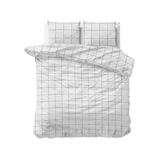 Sleeptime Flanellen dekbedovertrek Deep Check - Lits-Jumeaux (240x220 + 2st. 60x70 cm)