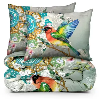 .Decoware® Dekbed zonder overtrek inclusief kussensloop - Whispering Breeze - microvezel