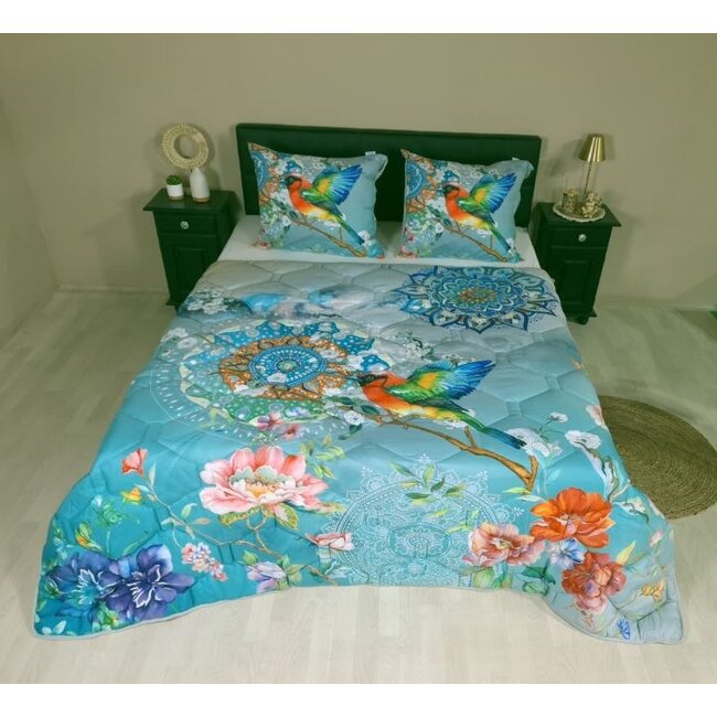 Dekbed zonder overtrek inclusief kussensloop - Whispering Breeze - microvezel