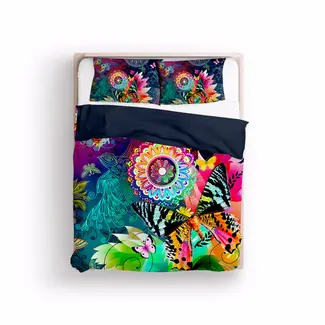 .Decoware® Dekbedovertrek Butterfly Kingdom - microvezel