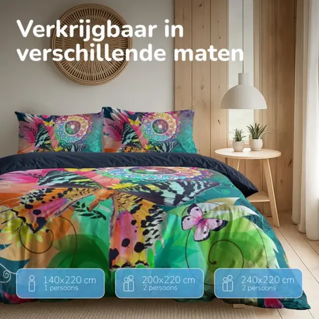 Dekbedovertrek Butterfly Kingdom - microvezel