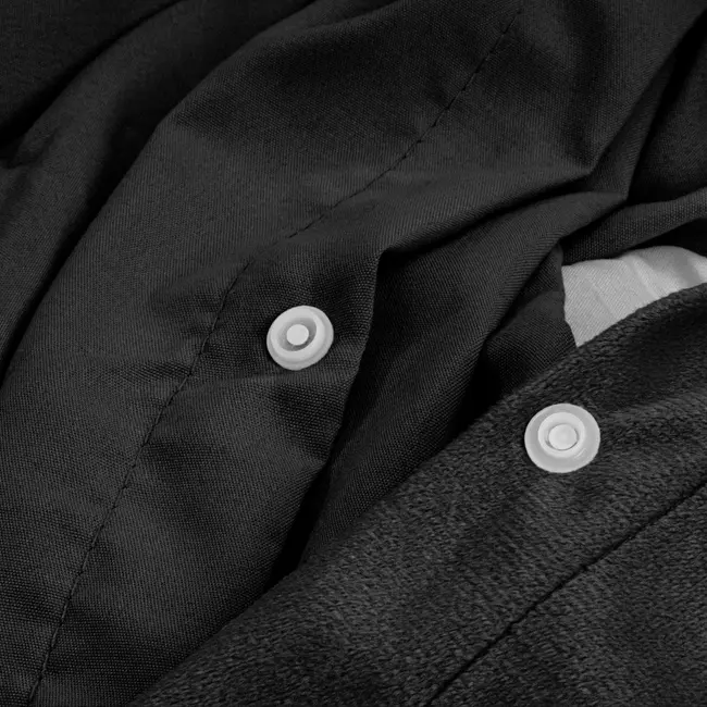 Velvet dekbedovertrek - zwart