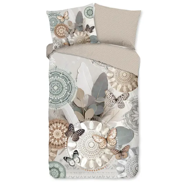 Katoensatijn dekbedovertrek Alrune