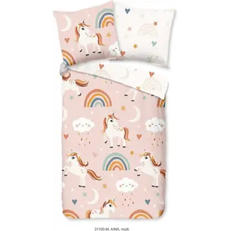 Pure Dekbedovertrek Unicorn  Aina- microvezel - 140x220 + 60x70 cm