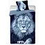 Dekbedovertrek Leeuw - katoen - eenpersoons (140x200 + 70x90 cm)