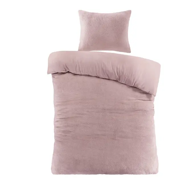 Teddy Fleece dekbedovertrek Billy - roze