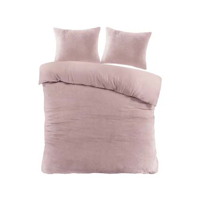Teddy Fleece dekbedovertrek Billy - roze