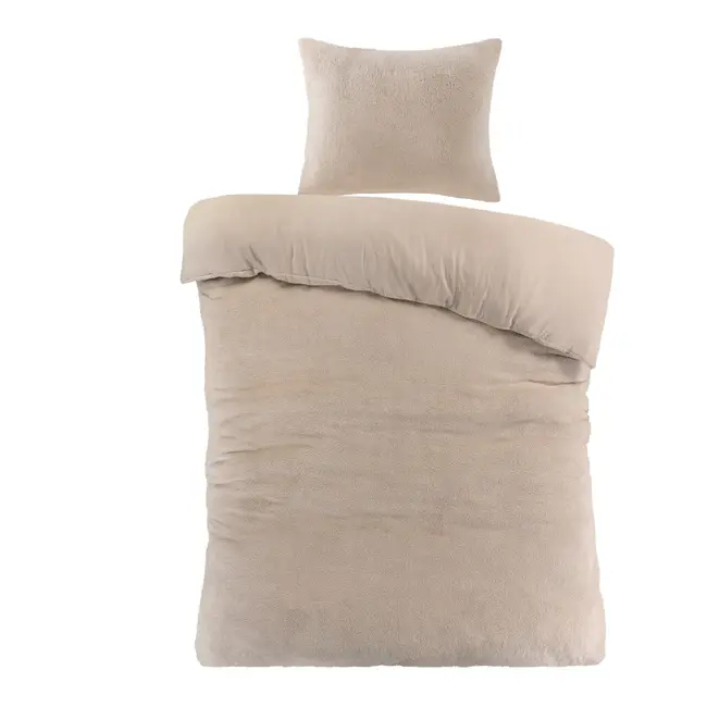 Teddy Fleece dekbedovertrek Billy - zand