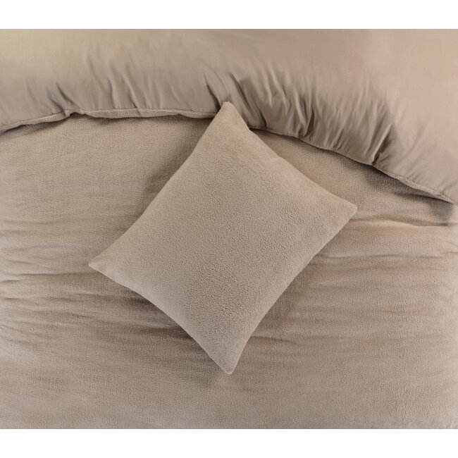 Teddy Fleece dekbedovertrek Billy - zand