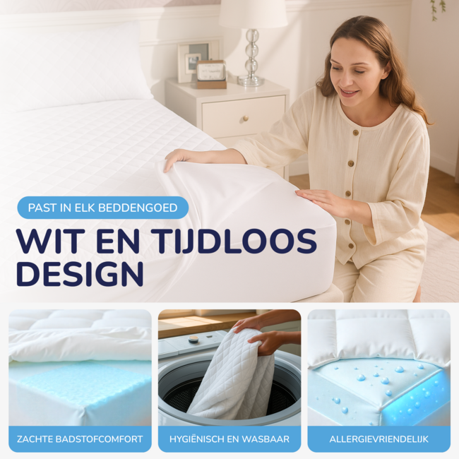 Gewatteerde matrasbeschermer - vernieuwer