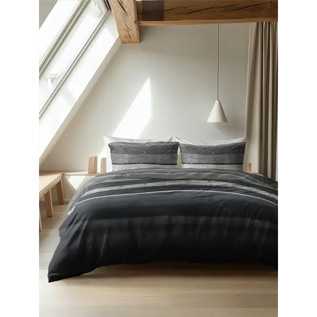 Dekbedovertrek Marcus - Grijs - Flanel