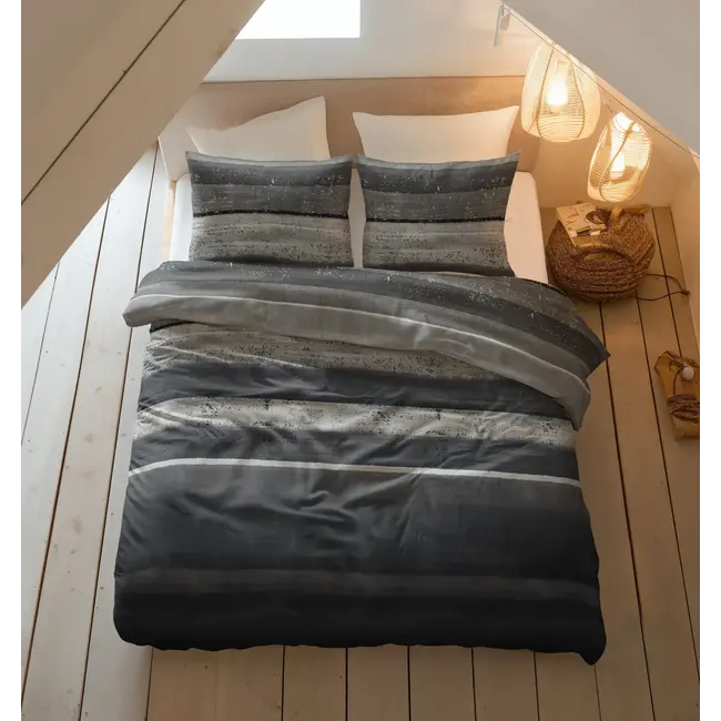 Dekbedovertrek Marcus - Grijs - Flanel