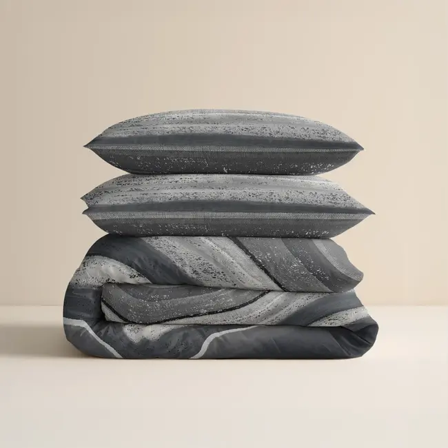 Dekbedovertrek Marcus - Grijs - Flanel