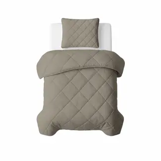 Sleeptime Lazy dekbed zonder overtrek inclusief kussensloop - Taupegrijs