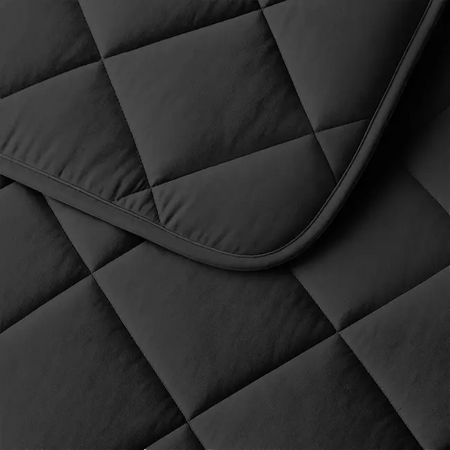 Lazy dekbed zonder overtrek inclusief kussensloop - Zwart