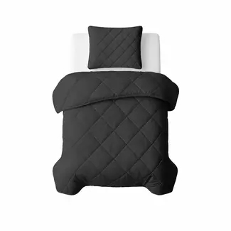 Sleeptime Lazy dekbed zonder overtrek inclusief kussensloop - Zwart