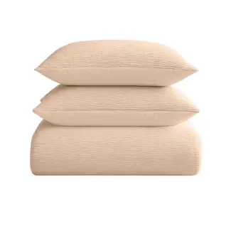 .Decoware® Easy dekbed zonder overtrek inclusief kussensloop - Mousseline - Roze