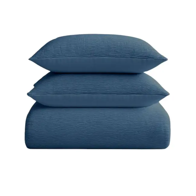 Easy dekbed zonder overtrek inclusief kussensloop - Mousseline - Petrol