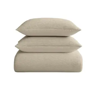 .Decoware® Easy dekbed zonder overtrek inclusief kussensloop - Mousseline - Taupe