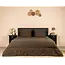 .Decoware® Easy dekbed zonder overtrek inclusief kussensloop - Mousseline - Chocolade bruin