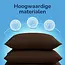 Easy dekbed zonder overtrek inclusief kussensloop - Mousseline - Chocolade bruin